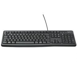 Teclado Multimídia Logitech K120, Fio com Entrada USB, Preto - 920-004423