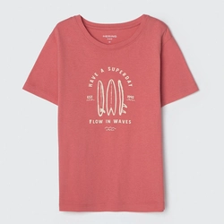 Camiseta Manga Curta Malha Flow in Waves Vermelha Hering - Masculina