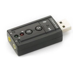 Adaptador de Som USB 2.0 Externo 7.1 Canais JC-7.1