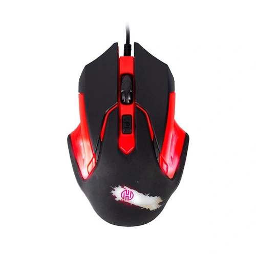 Mouse Usb Gamer C/ Fio Dpi800/1200/1600/2400 Gx-57r Vermelho Hoopson