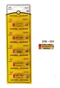 Bateria Alcalina 27A - Mox 12V. cartela com 5 unidades.