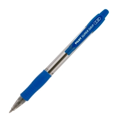 Caneta Retrátil Super Grip Ponta 0.7mm Azul Pilot
