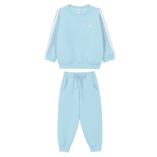 Conjunto Blusão e Calça Moletom Peluciado Lik Kids - Masculino