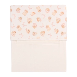 Jogo de Lençol de Berço 3 Peças Suedine Feminino - Cachorrinhas