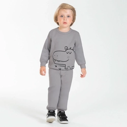 Conjunto Moletom Peluciado Blusão e Calça Animais Cativa - Masculino