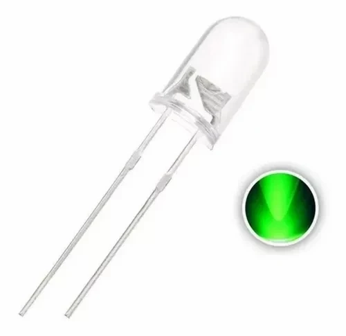 Kit Led 5mm Alto Brilho 10 Peças Verde