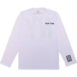 Camiseta Manga Longa New York Branca - Masculina