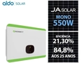 Gerador De Energia Solar Growatt Rosca Dupla Metal Romagnole Growatt Gf 12,1kwp Ja Deep Blue Mono 550w Mid 15kw 4mppt Trif 220v