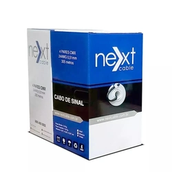 Cabo Rede Cat5e Cftv Utp 4 Pares Cx 305m Next Cable 0.51mm