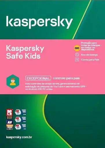 Kaspersky Safe Kids 1 Usuário 1 Ano Br Esd Kl1962kdafs