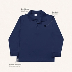 Camisa Polo Manga Longa Fakini - Masculina