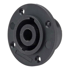 Speakon Femea Painel Preto 4 Vias Redondo Importado