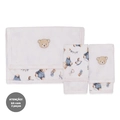 Kit de 2 Toalhas de Boca Ursinho Suedine com Forro Atoalhado Masculino - Brinquedos Masculinos