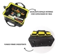 Bolsa Ferramentas Grande Reforçada Eletricista Mala Bolsos Cor Amarelo