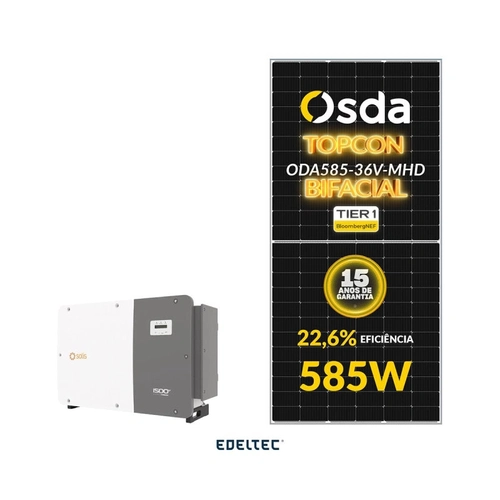 Gerador Edeltec Solar Solis 353,34 Kwp Tri. 800v Laje (250k/585w Bifacial)