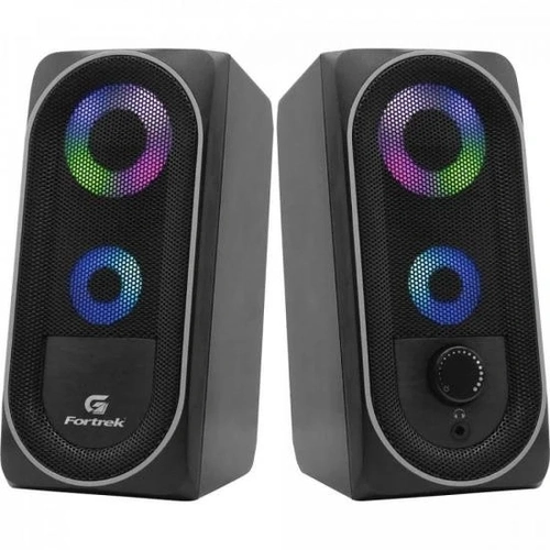 Caixa de Som Multimídia Gamer Fortrek Black Hawk RGB G