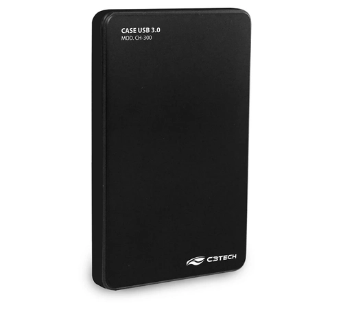 Gaveta para HD, Externo 2,5 CH-300BK USB 3.0 C3Tech