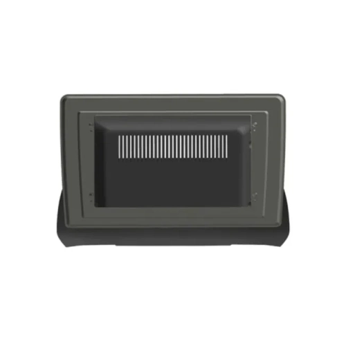 Moldura Fiamon 10.1 Flutuante Fiat Argo 2017 - Crono 2018 - Preta Fosca Com Friso Grafite