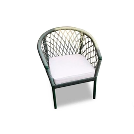 Poltrona em Alumínio e Corda Náutica Suíça