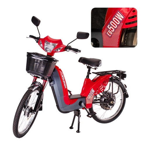 Bicicleta Eletrica Wehawk Hw03 Eb500w Bat 48v 12ah Red