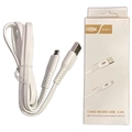 Cabo Cel/dados Usb P/ V8 1.2m (blister) Ref. Dcb-21 Branco