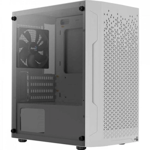 Gabinete Gamer Aerocool Trinity Mini Branco Lateral Em Vidro