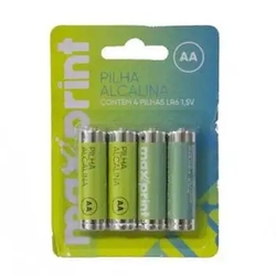 PILHA AA ALCALINA MAXPRINT C/4