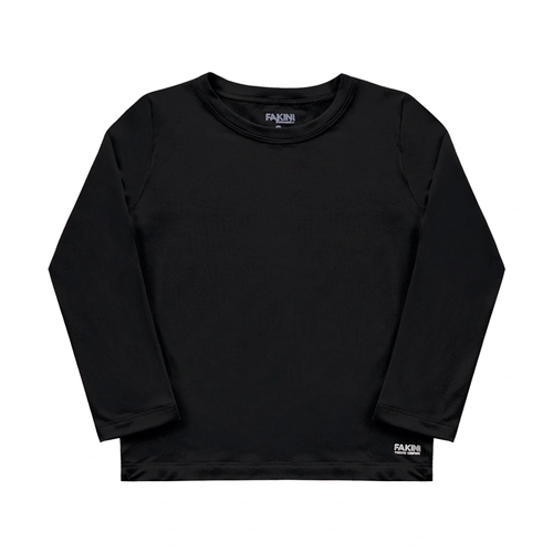 Camiseta Manga Longa Térmica Peluciada Preta Fakini – Unissex