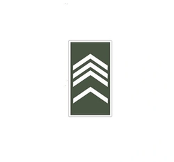 Divisa de Gola 2° Sargento (Emborrachado)