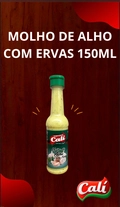 Molho De Alho Com Ervas Finas 150ml