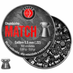 Chumbinho Match 5.5mm 100un. - (HATSAN)