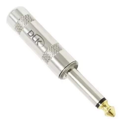 Plug P10 Macho Mono Dlk Metal Conector Dourada Datalink