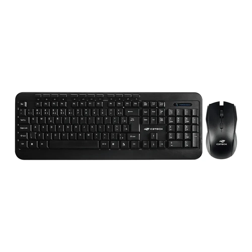 Kit Teclado + Mouse Sem Fio C3tech K-w60bk