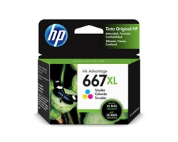 Cartucho De Tinta HP 667XL Colorido 3YM80AB