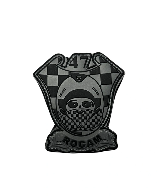 Brasão Emborrachado Monocromático - 47 ROCAM