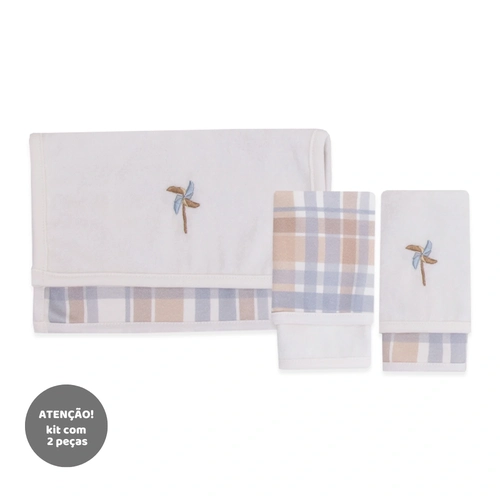 Kit de 2 Toalhas de Boca Catavento Suedine com Forro Atoalhado Masculino - Brinquedos Masculinos