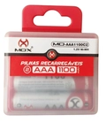 Pilha Recarregável AAA Mox 1000mah (palito ) com 2 unidades.