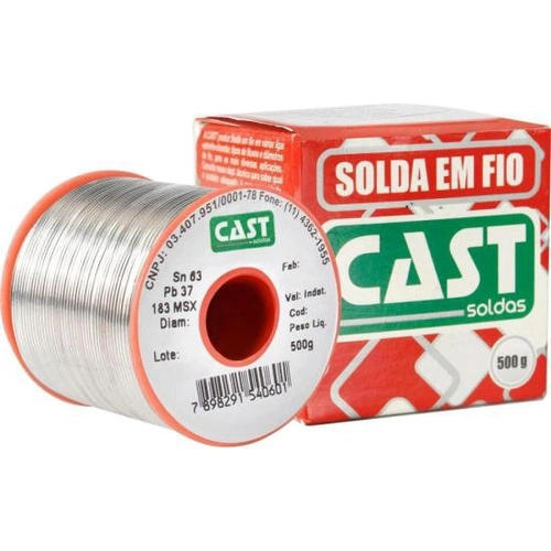 Solda Em Fio 183ms x 1,5mm 500g Cast