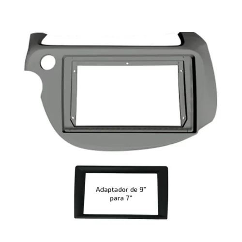 Moldura Fiamon 9/ 7 Honda Fit 2009/2014 Geração 2 - Grafite