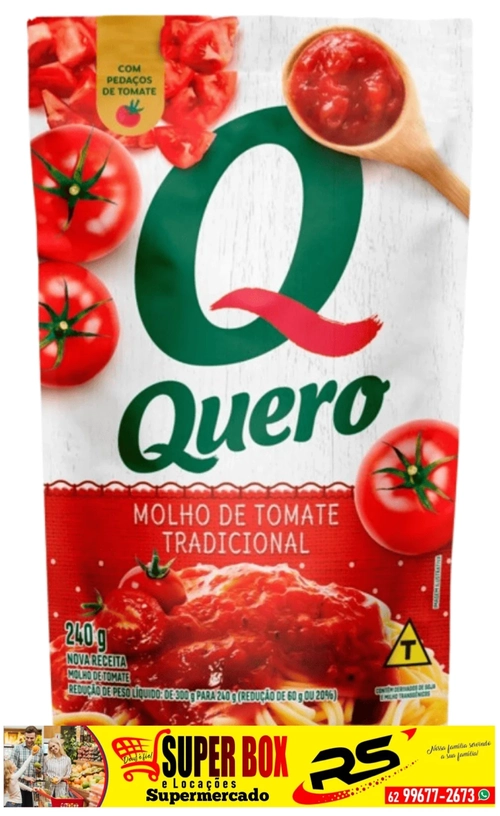 Molho de Tomate Quero 240g