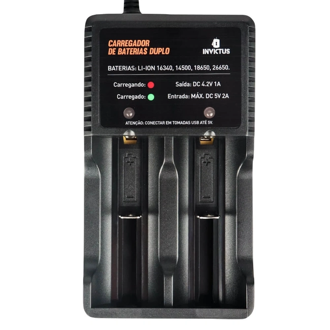 Carregador de Baterias Duplo Enterprise (Invictus)