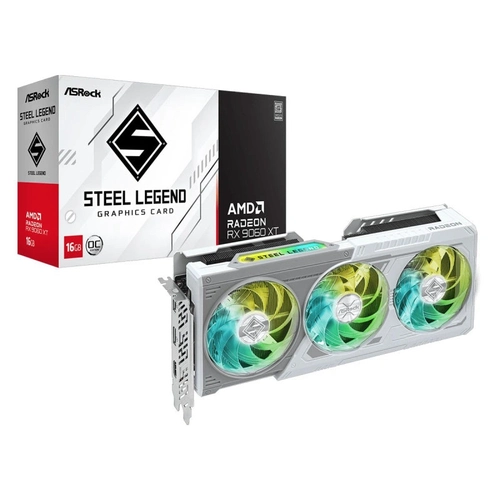 Placa de Vídeo 16GB RX9060XT Asrock  Steel Legend Oc Gddr6 128-bit - 90-ga5jzz-00uanf
