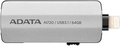 Adata i-Memory Flash Drive AI720 64gb Prata USB 3.1/Lightning AAI720-64G-CGY