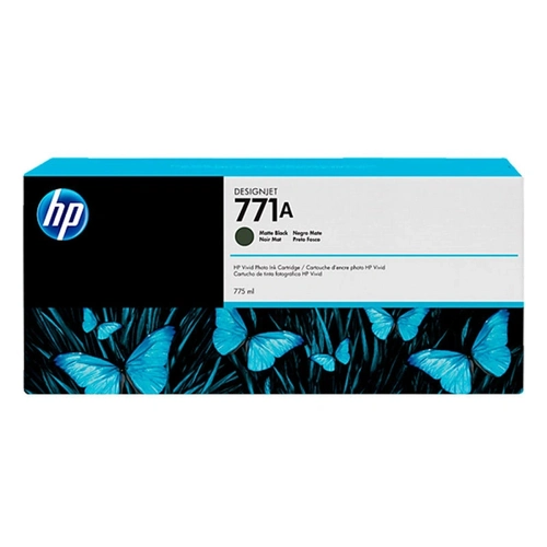 Cartucho De Tinta Hp 771a Preto Fosco Pluk 775 Ml B6y15a