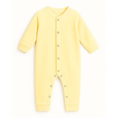 Macacão Soft Abertura Botão Liso