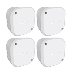 4 Caixa De Proteção Para Câmeras De Cftv Vbox 1100 Intelbras Cor Branco