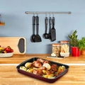 Assadeira Funda Retangular Antiaderente Rochedo Dura + 37cm - Cxm / 6