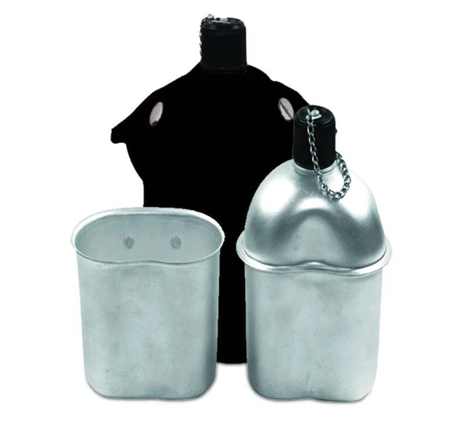 Cantil de Alumínio Com Copo - Capa Preta