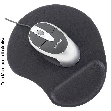 Mouse Pad Multilaser Com Apoio de Pulso em Gel Preto - Ac024
