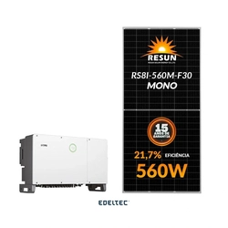 Gerador Edeltec Solar Saj 128,80 Kwp Tri. 220v Metalico (75k/560w)